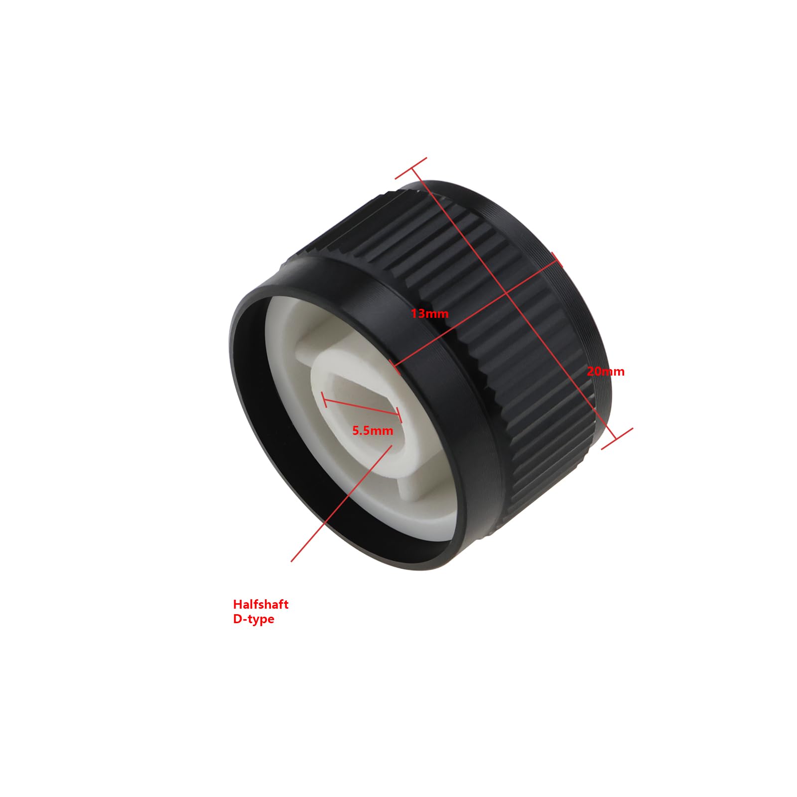 Amazon.com: OTOTEC 2pcs D-Hole Radio Knob 20x13mm Halfshaft D-Type